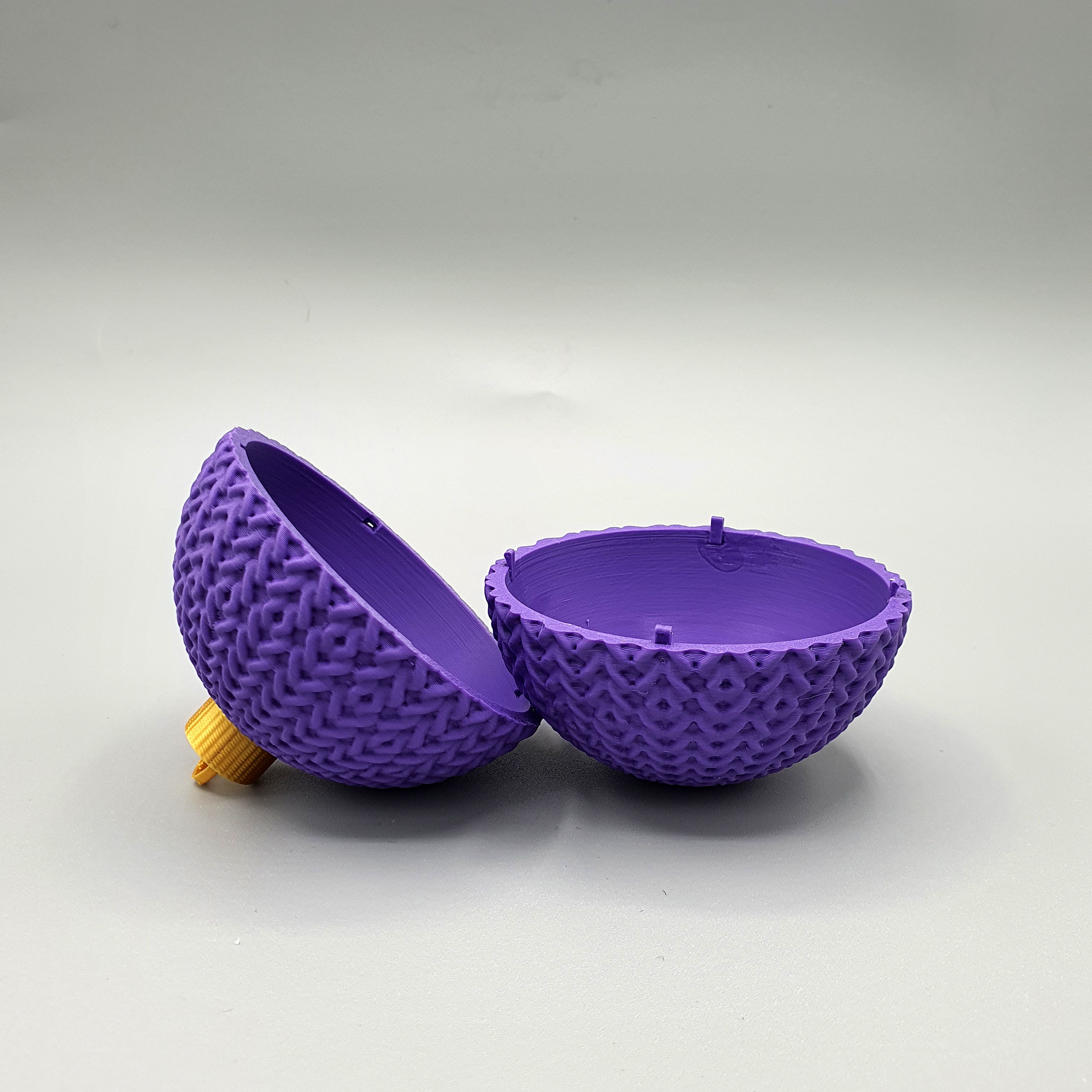 CHRISTMAS CHROCHET - KNITTED SECRET ORNAMENT CONTAINER 3D print model_2