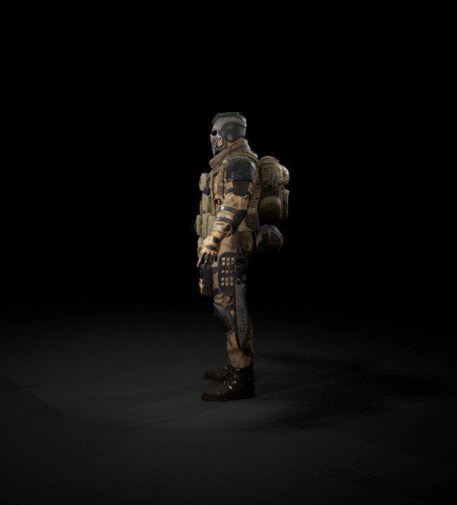 Ghost character Low-poly 3D model_7