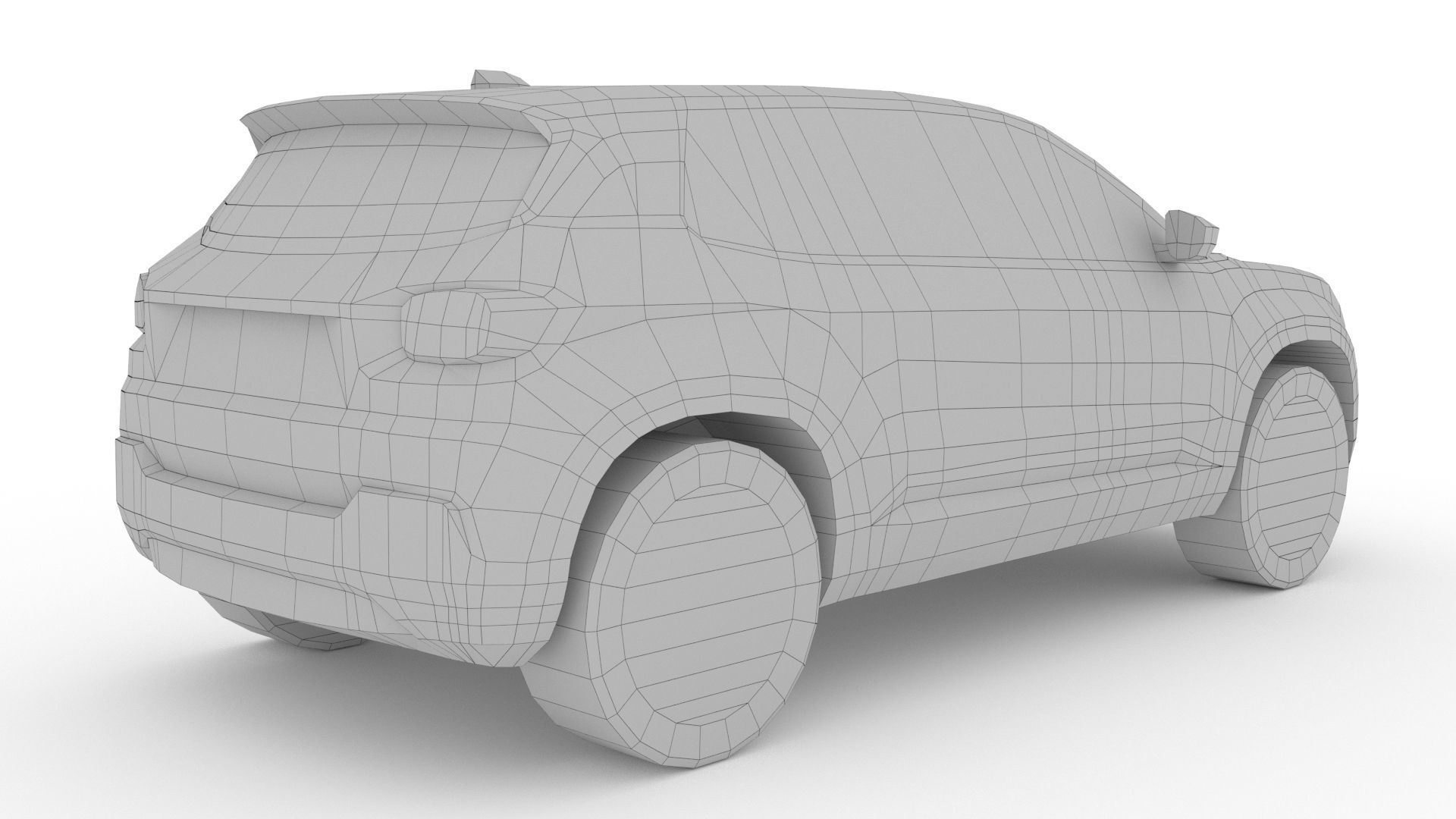 Jeep Avenger 2023 Low-poly 3D model_9