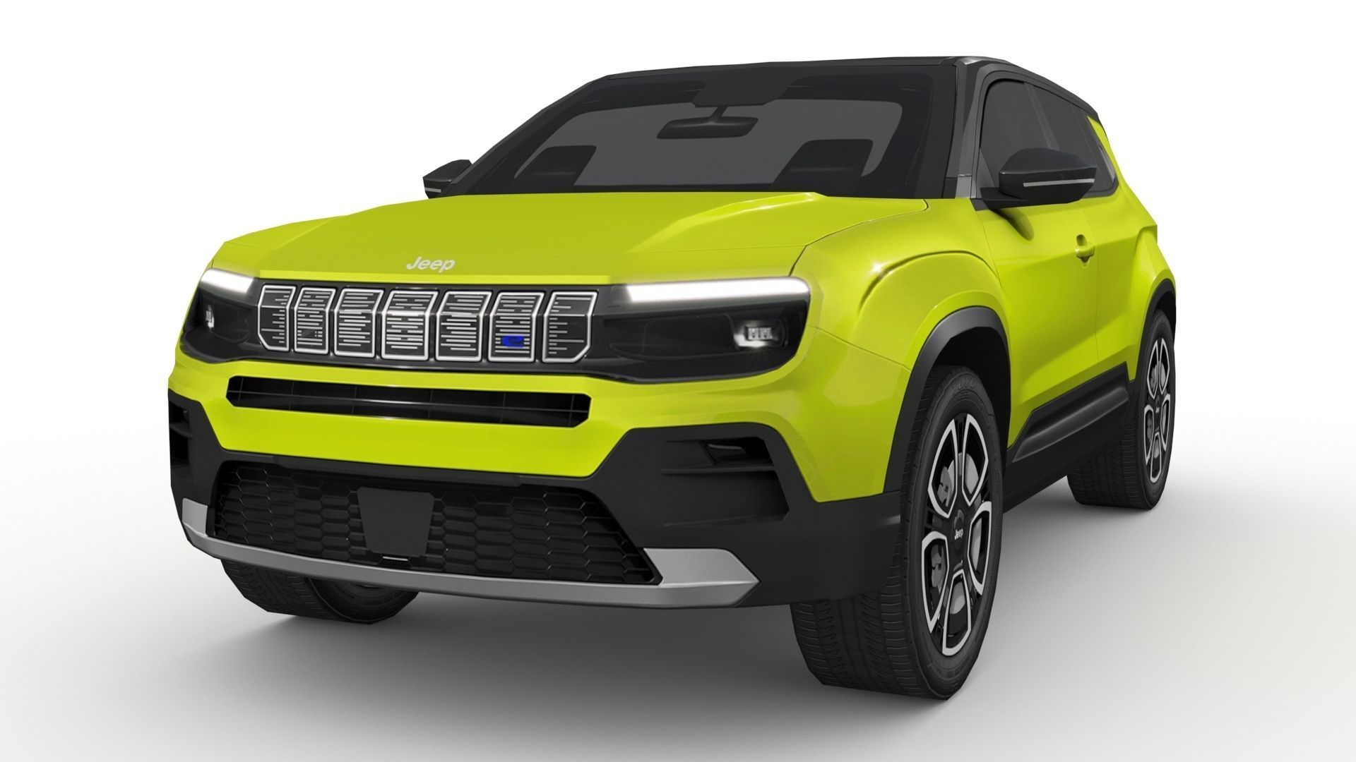 Jeep Avenger 2023 Low-poly 3D model_1