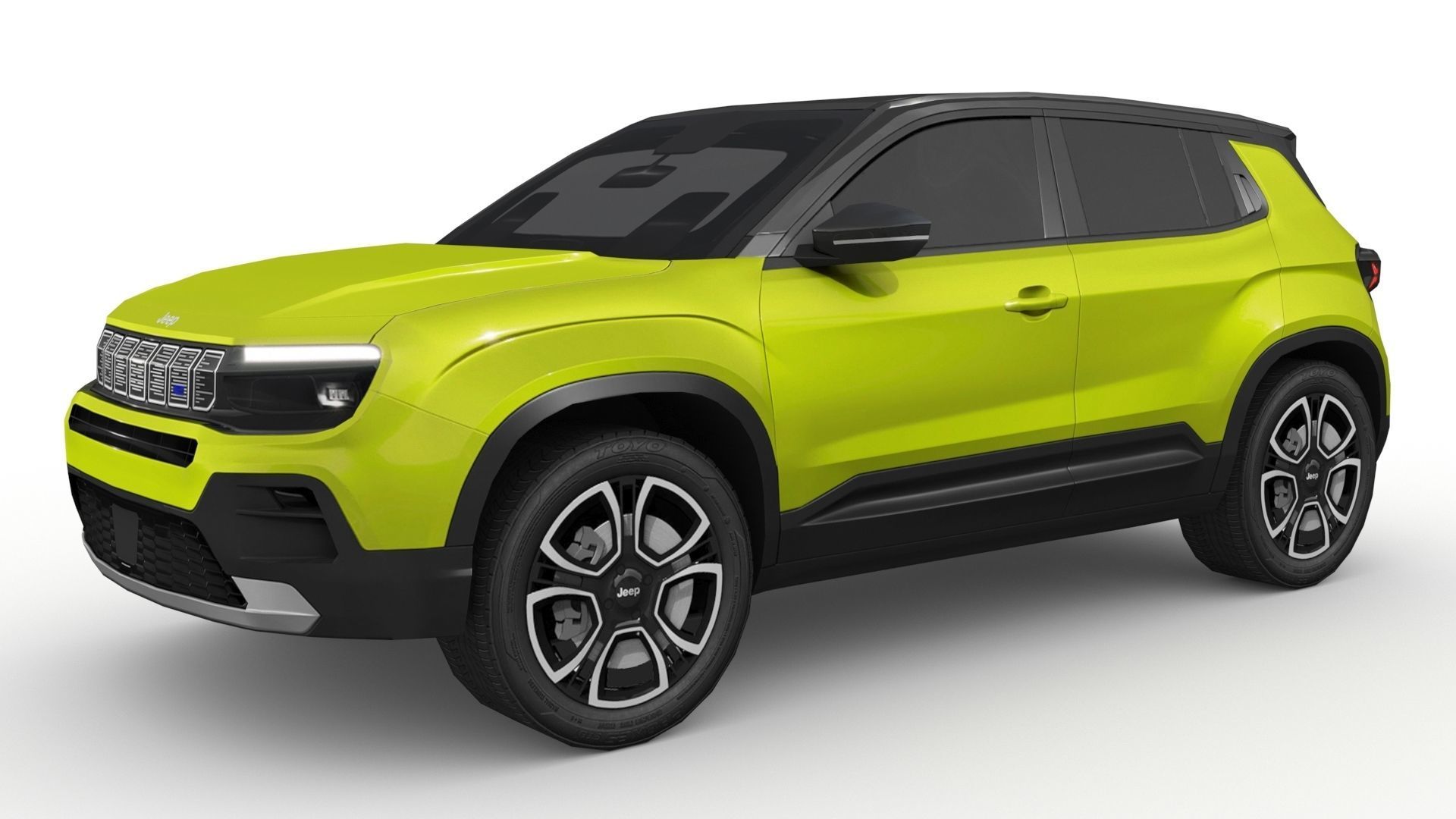 Jeep Avenger 2023 Low-poly 3D model_5