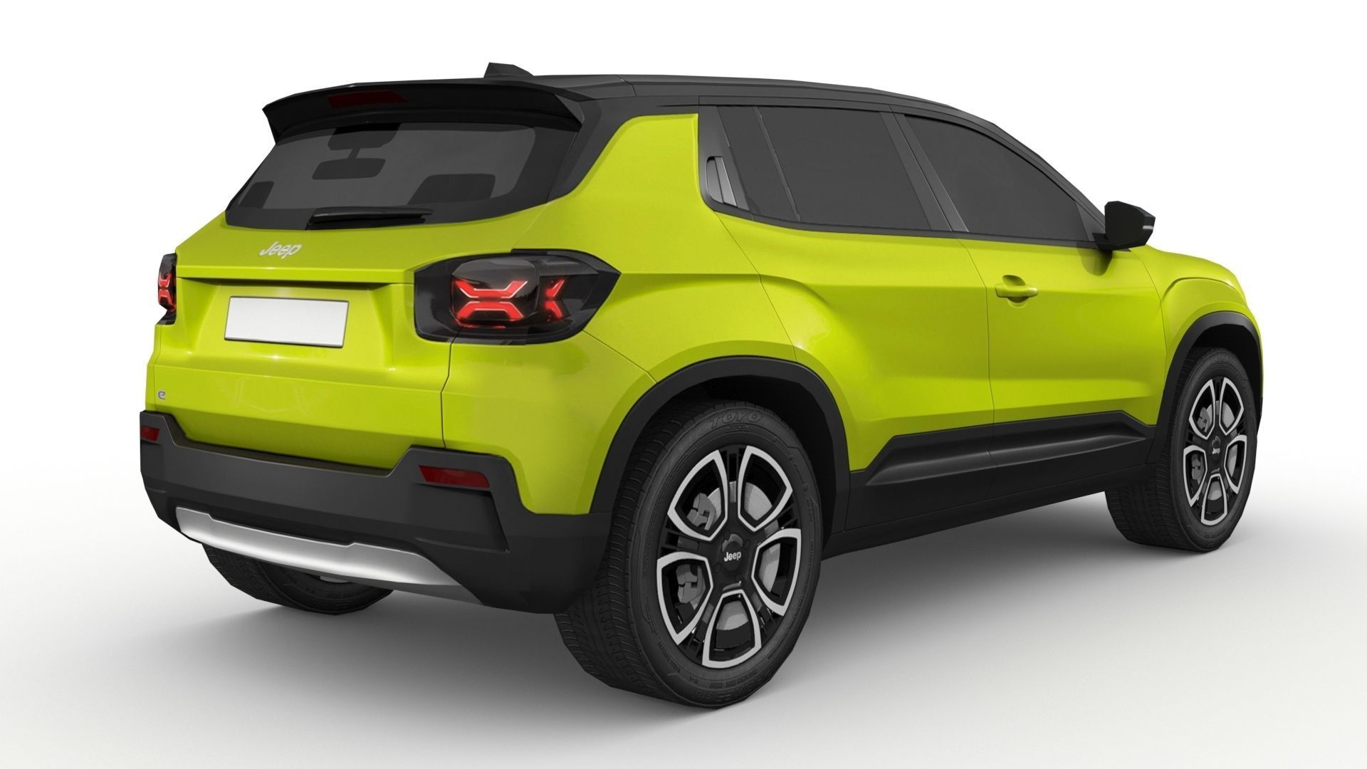 Jeep Avenger 2023 Low-poly 3D model_3