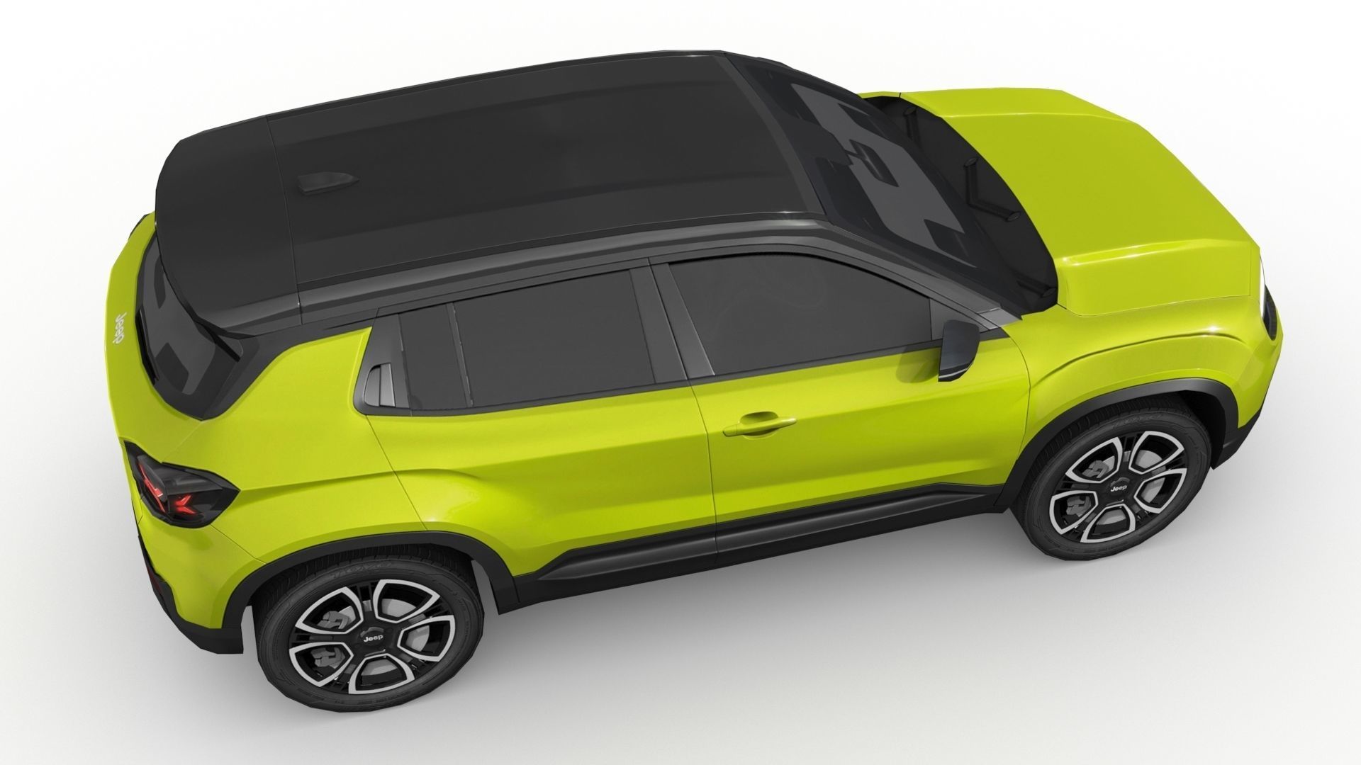 Jeep Avenger 2023 Low-poly 3D model_6