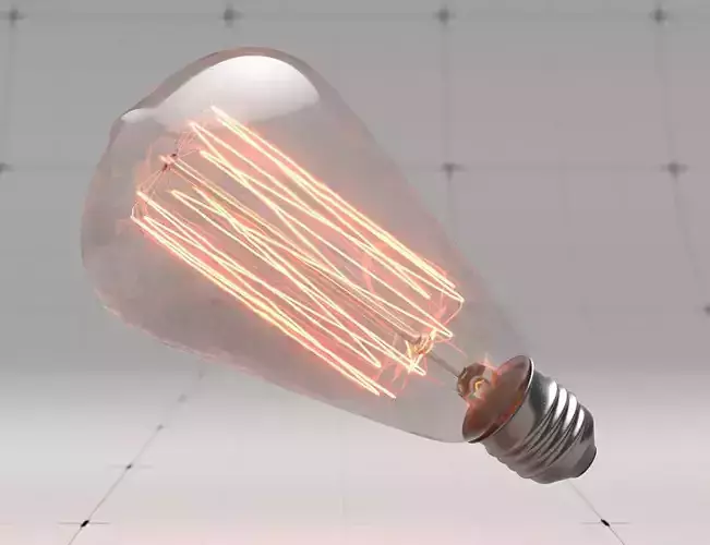 Vintage Light Bulb 3D Model
