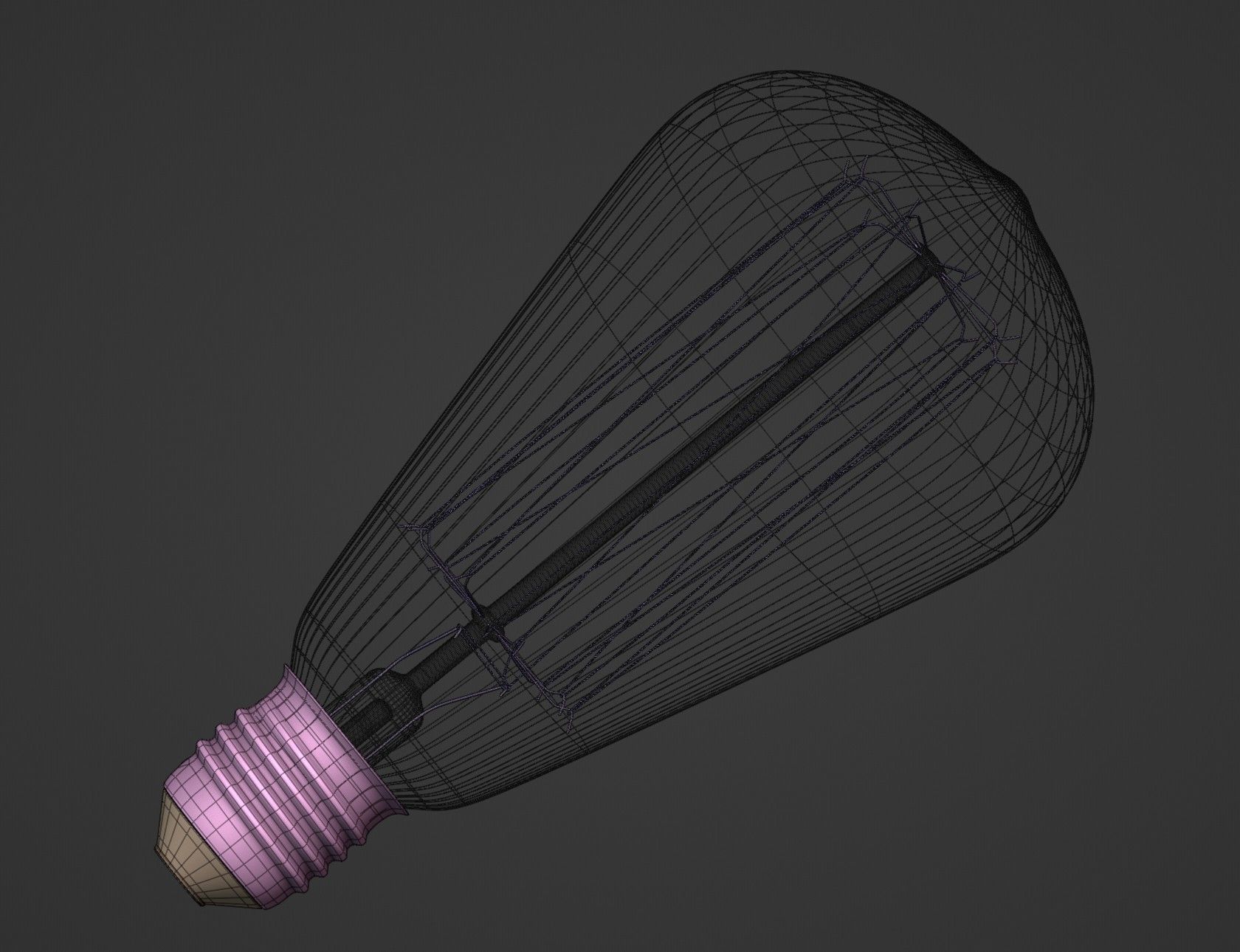 Vintage Light Bulb 3D Model 3D model_18