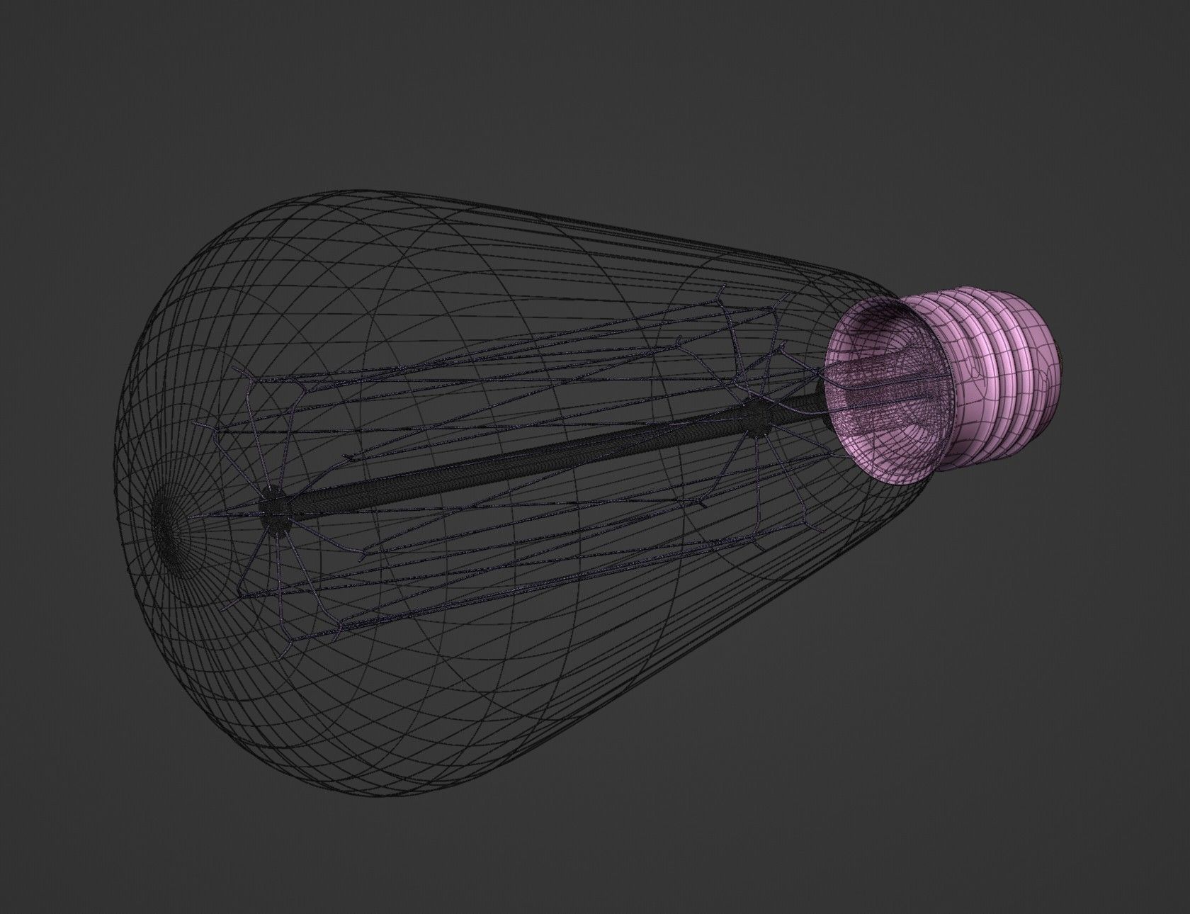 Vintage Light Bulb 3D Model 3D model_19