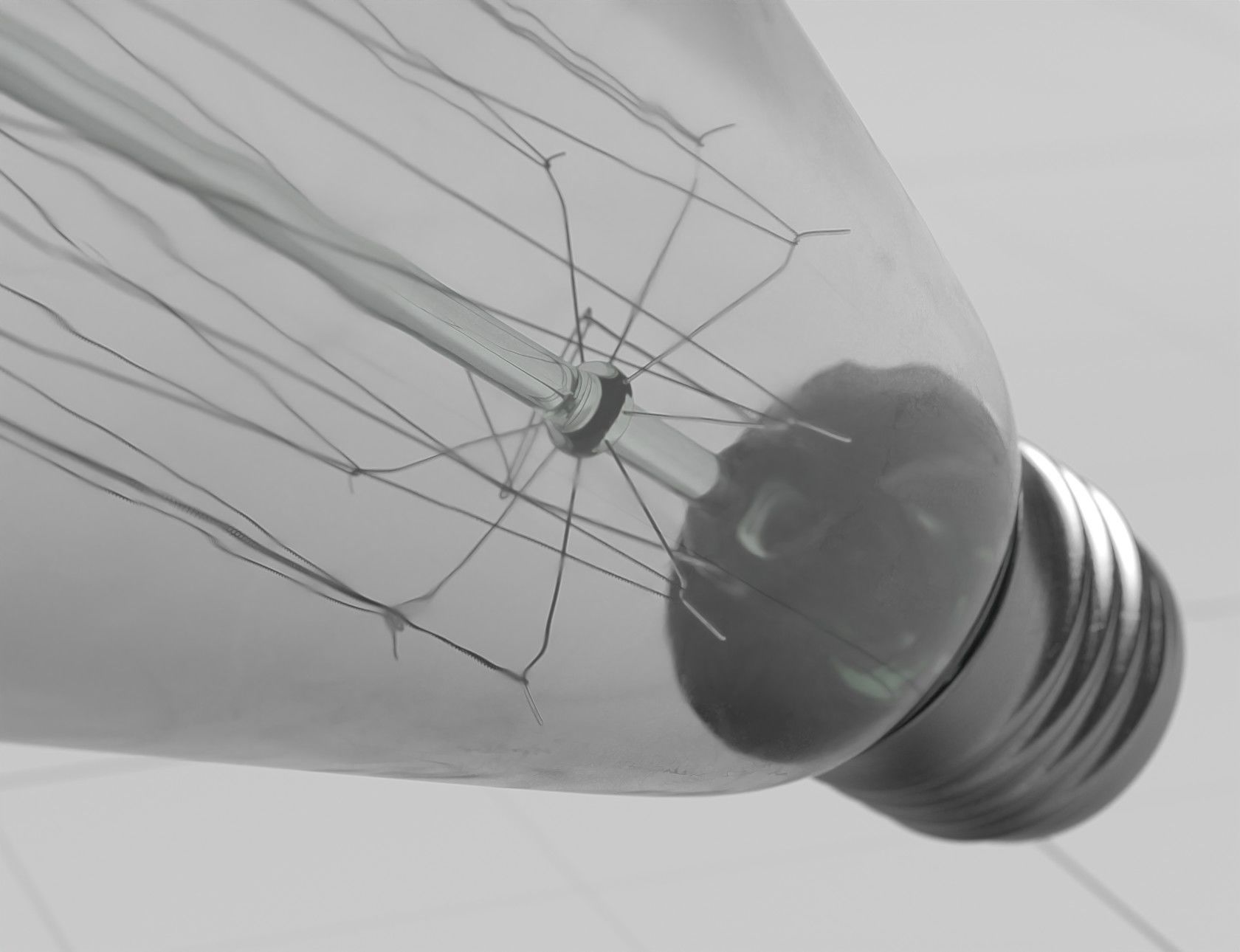 Vintage Light Bulb 3D Model 3D model_9