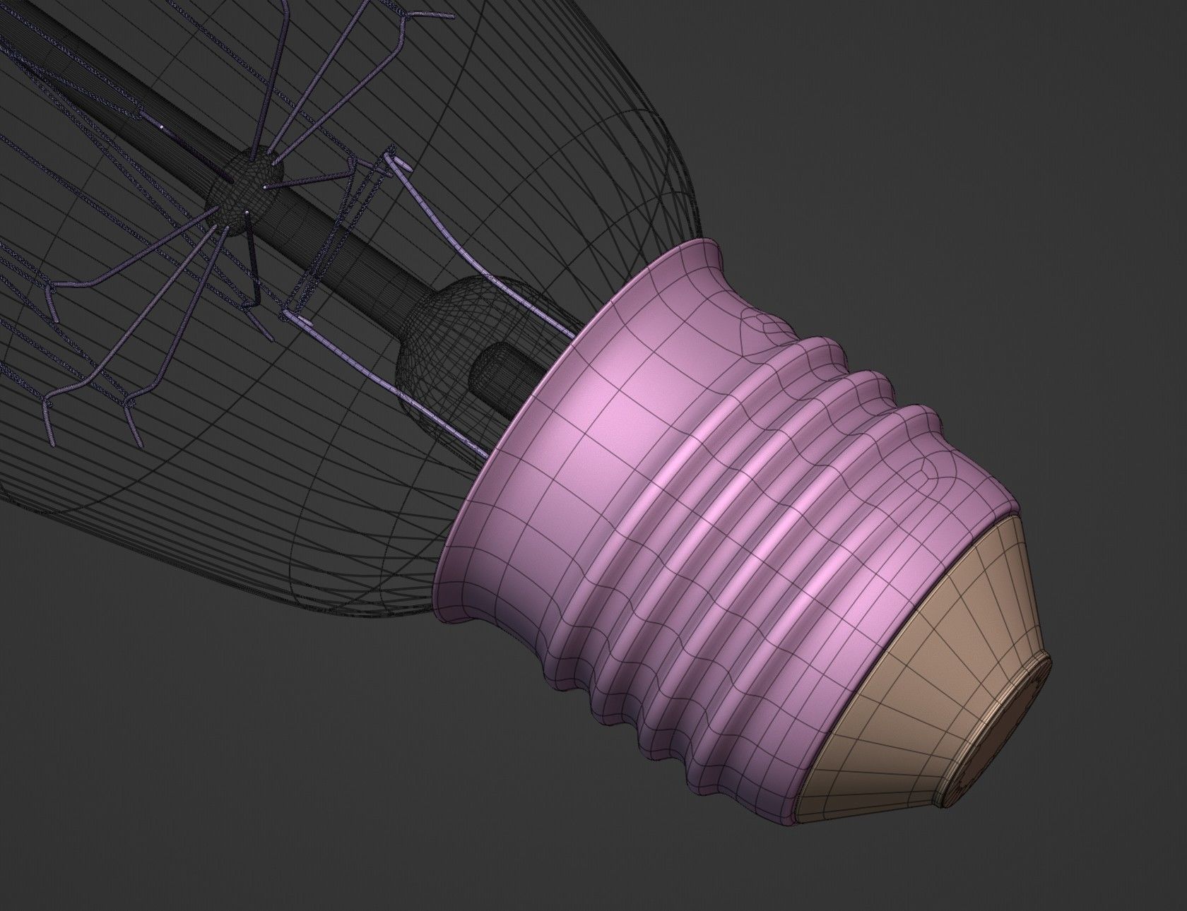 Vintage Light Bulb 3D Model 3D model_21