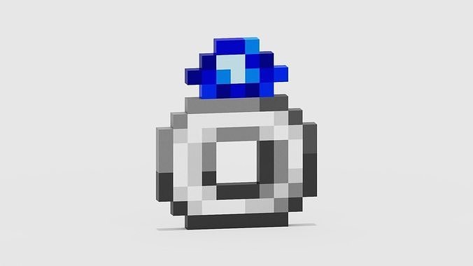 Minecraft Ring  Low-poly 3D model