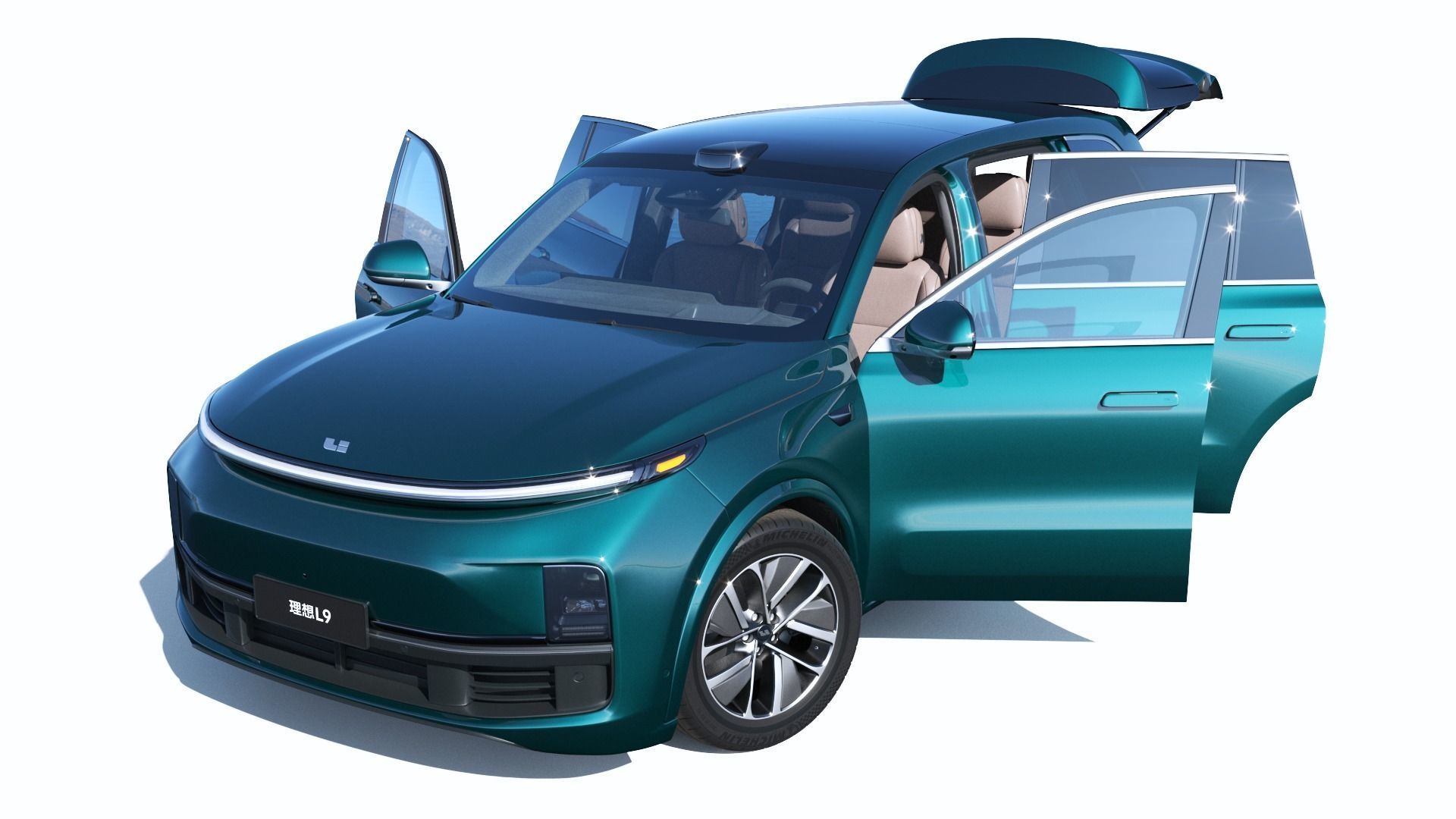 2024 Li Auto Li L9 with interior 3D model_7