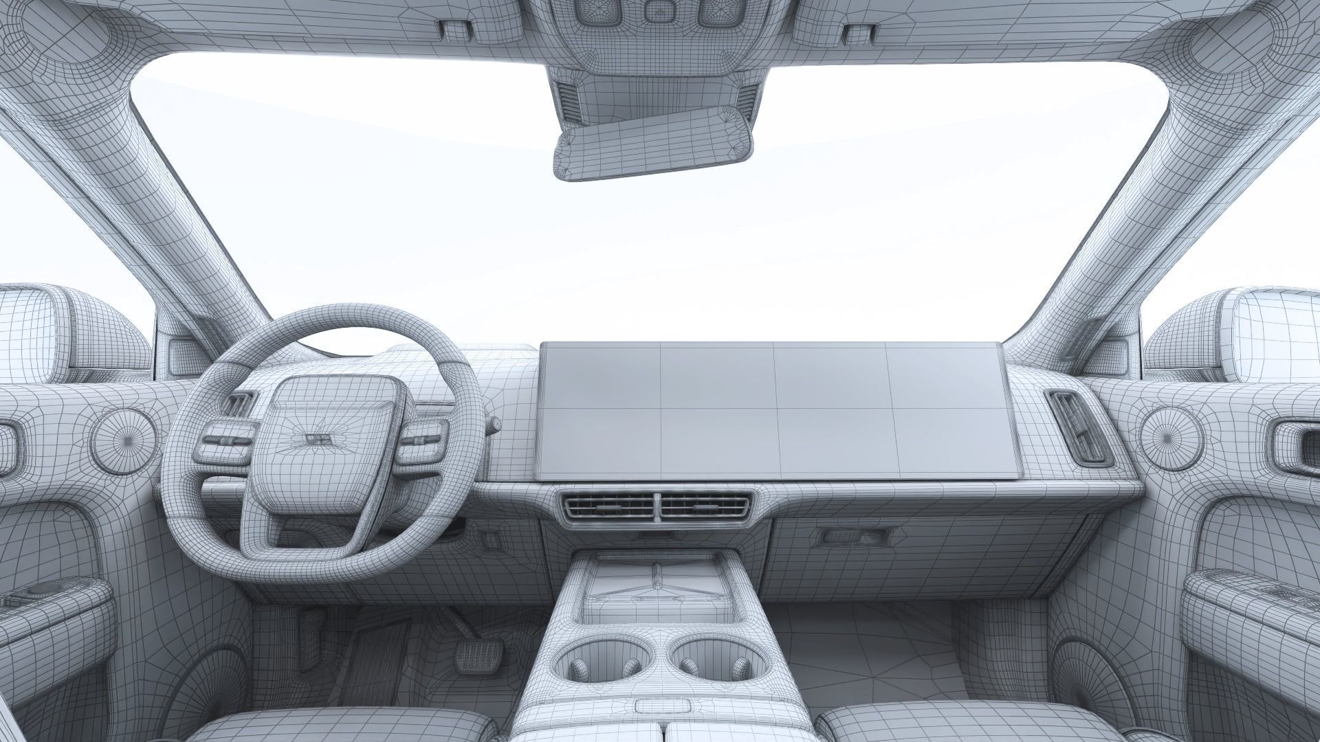 2024 Li Auto Li L9 with interior 3D model_32