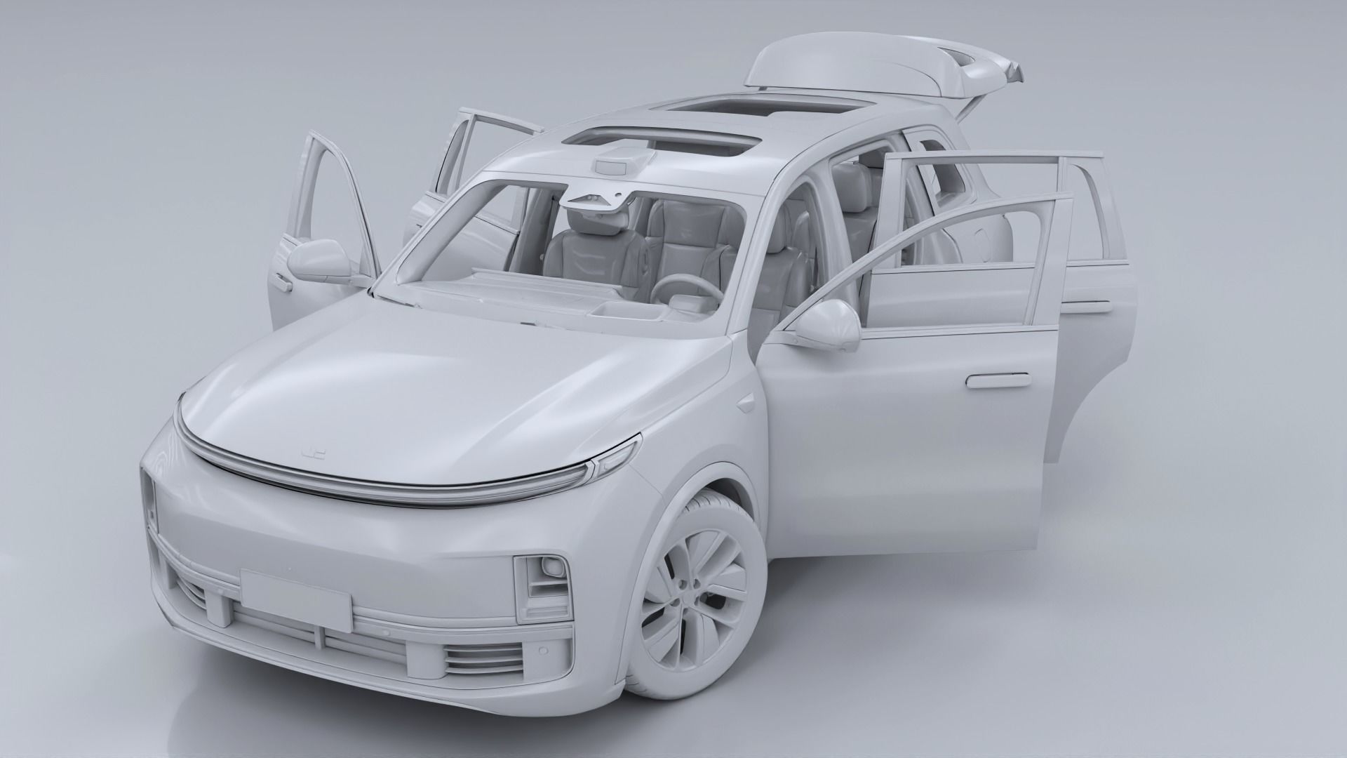 2024 Li Auto Li L9 with interior 3D model_25