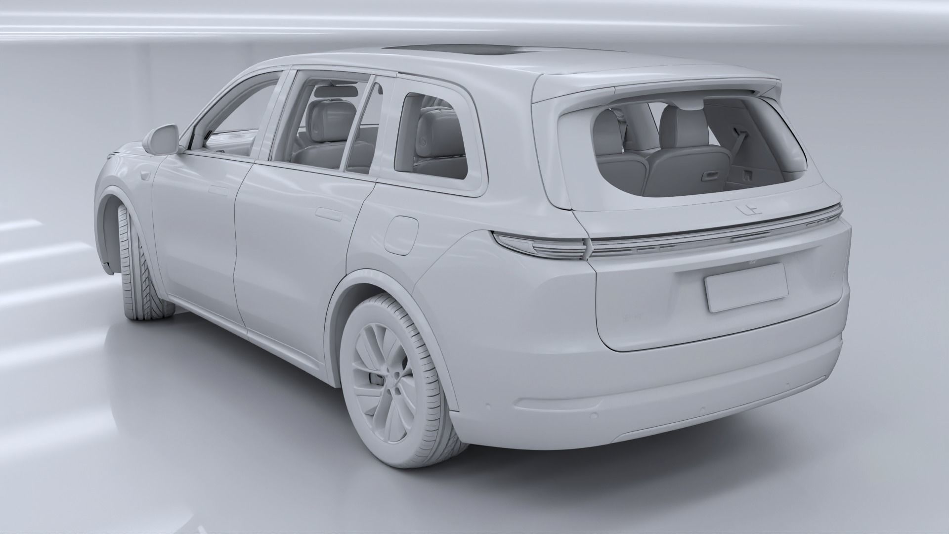 2024 Li Auto Li L9 with interior 3D model_27