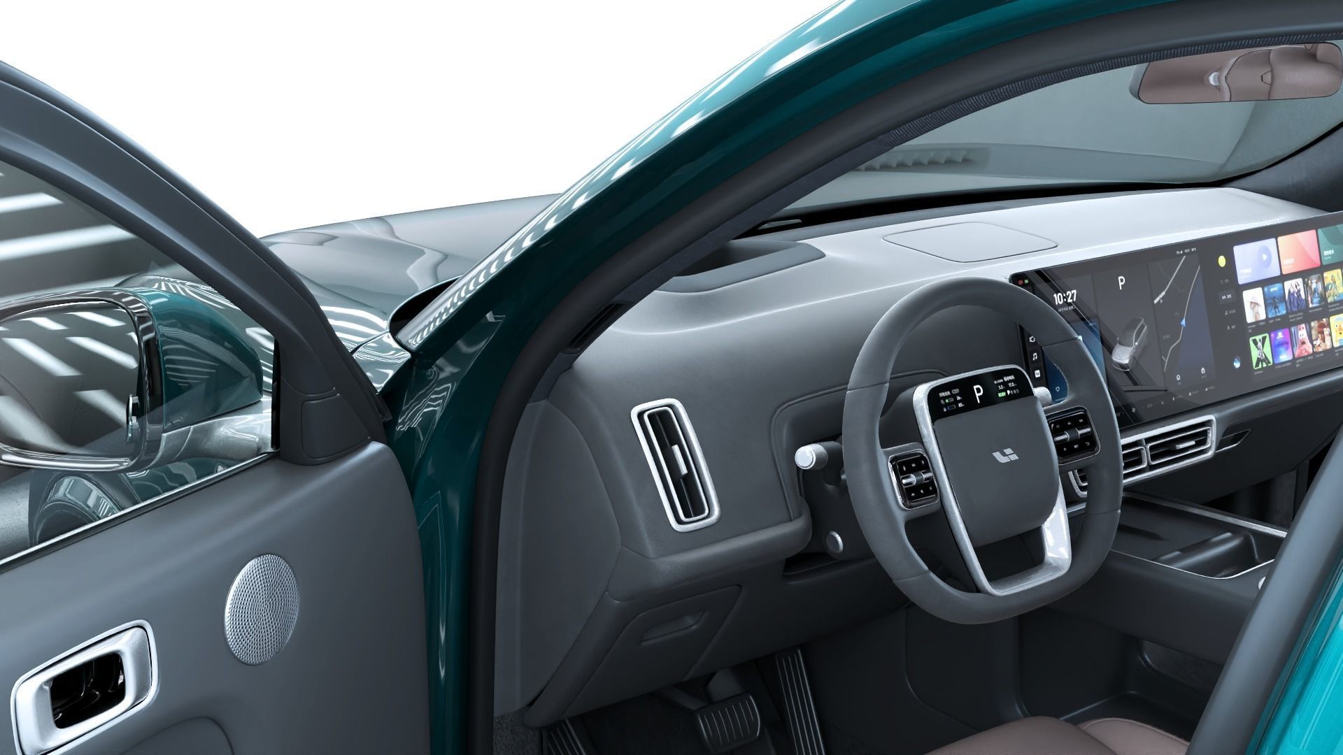 2024 Li Auto Li L9 with interior 3D model_9