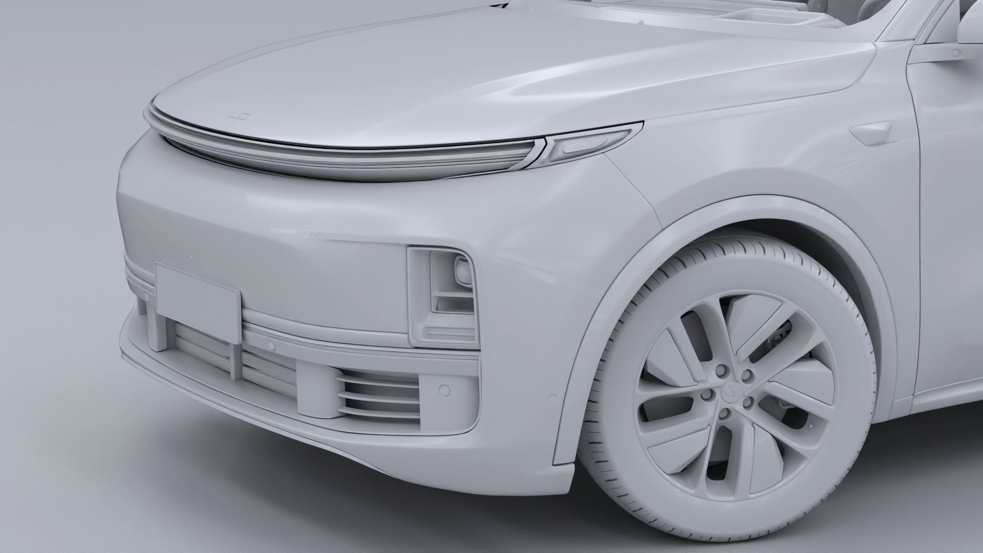 2024 Li Auto Li L9 with interior 3D model_24