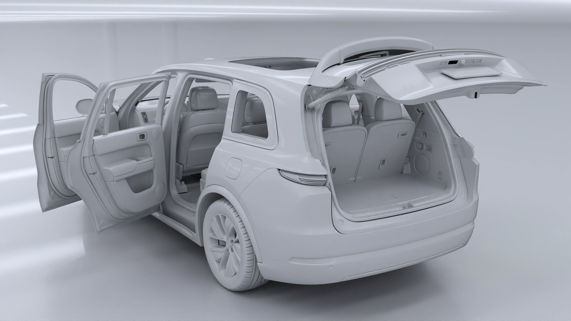 2024 Li Auto Li L9 with interior 3D model_28