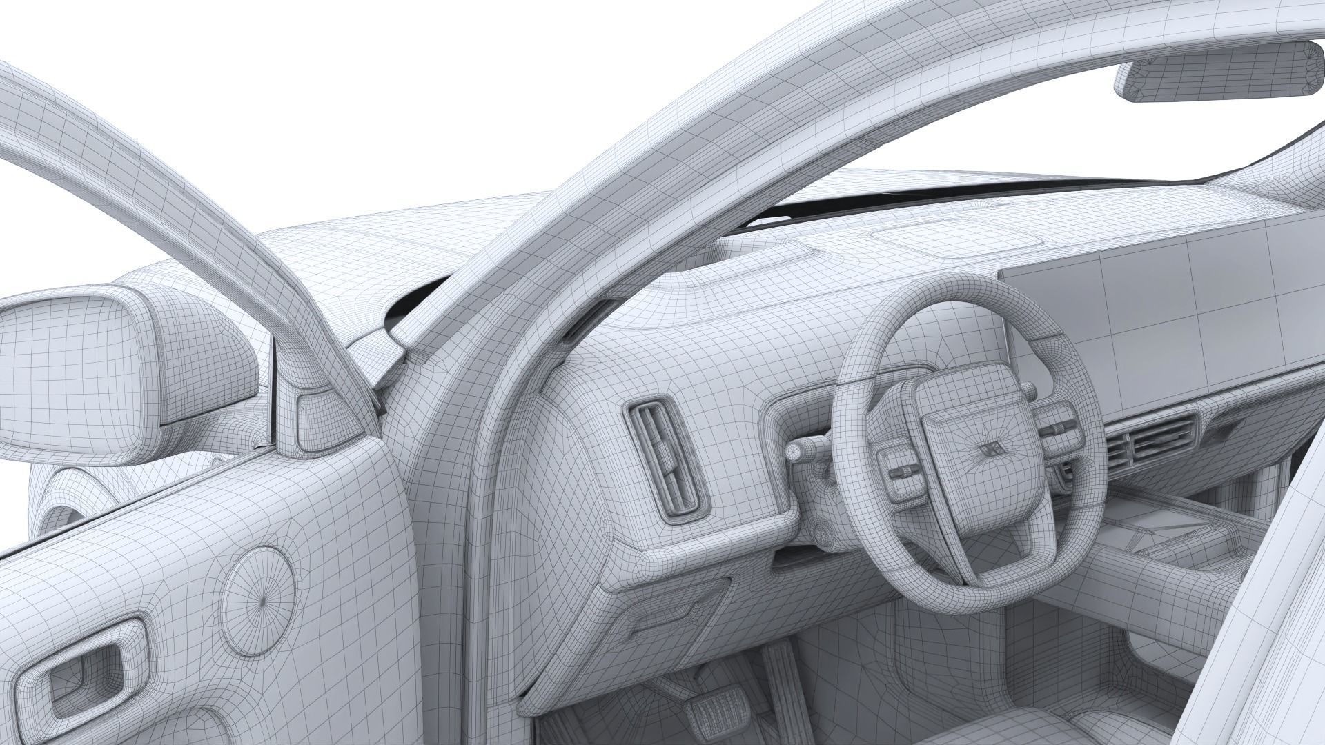 2024 Li Auto Li L9 with interior 3D model_31