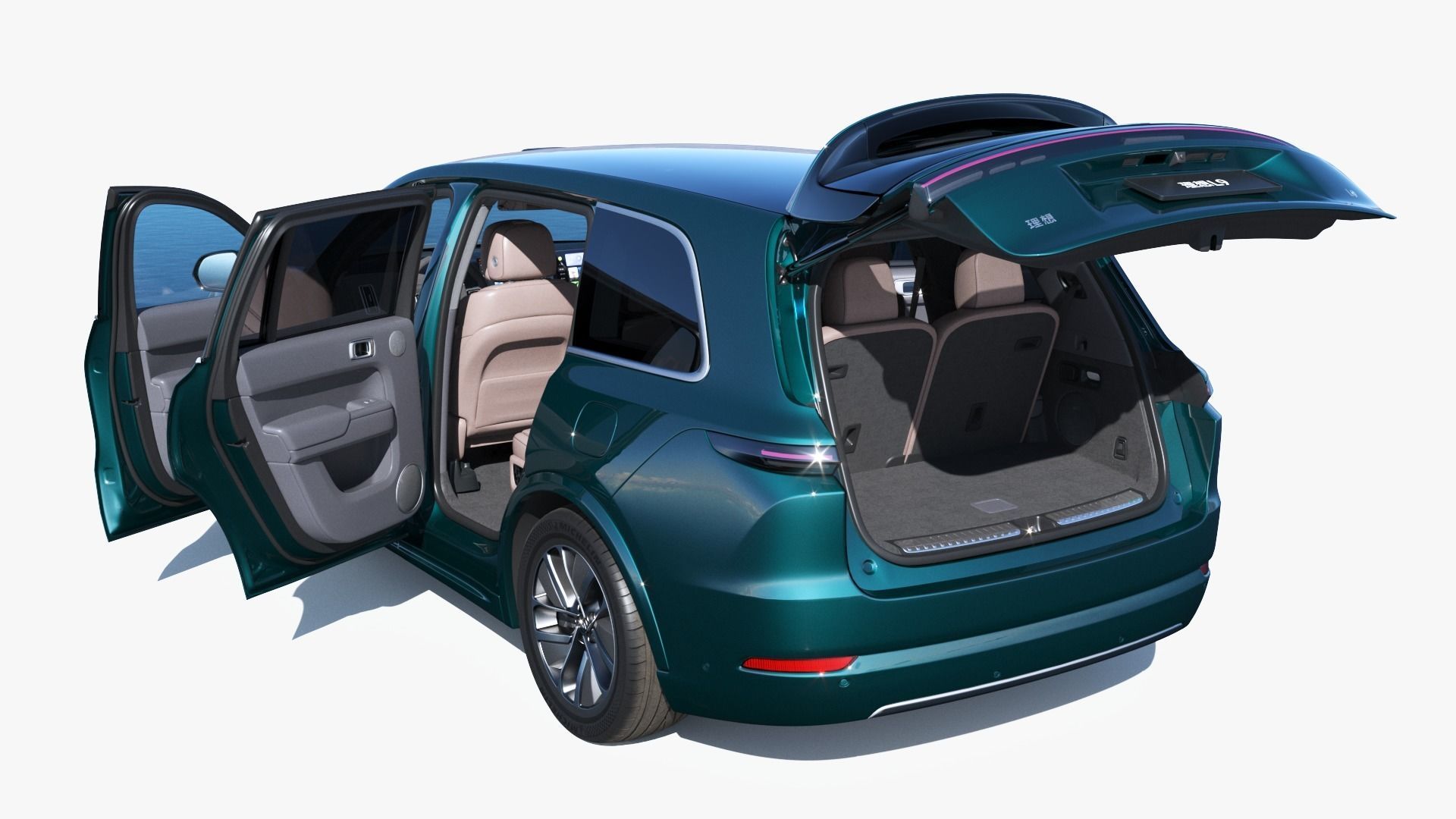 2024 Li Auto Li L9 with interior 3D model_14