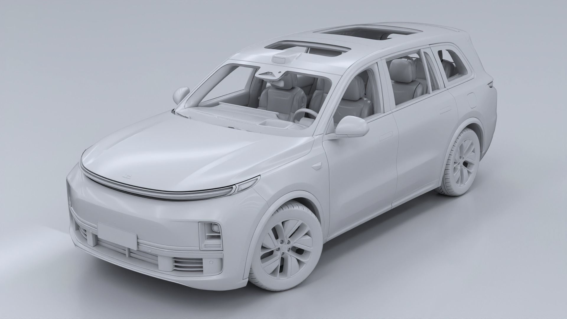 2024 Li Auto Li L9 with interior 3D model_20