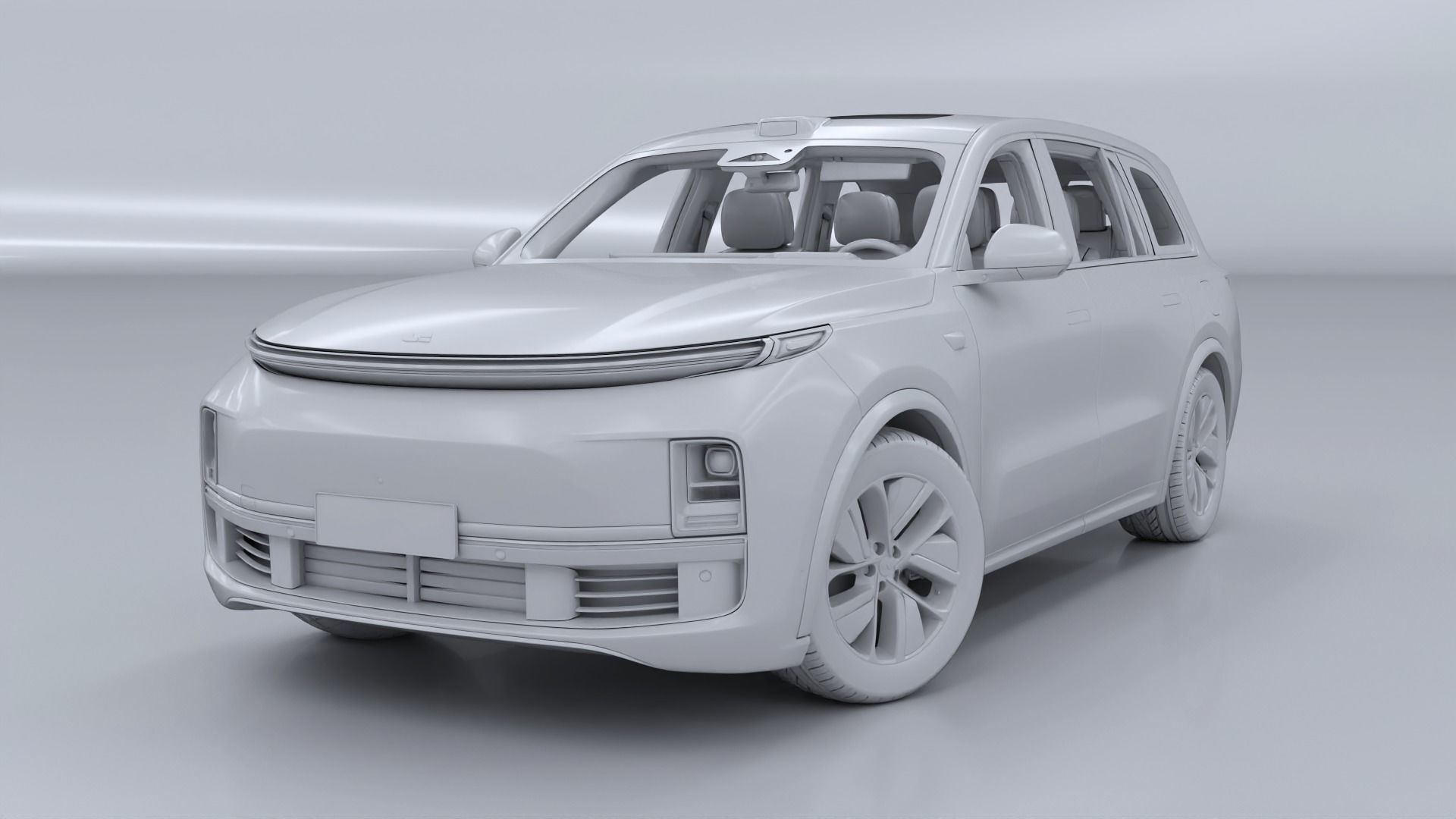 2024 Li Auto Li L9 with interior 3D model_21