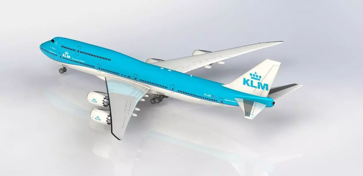 Boeing 747-8 3D print model_0