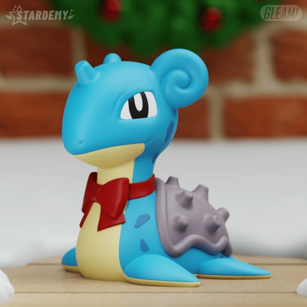 LAPRAS CHRISTMAS CHIBI ORNAMENT CHRISTMAS POKEMON 3D print model_8