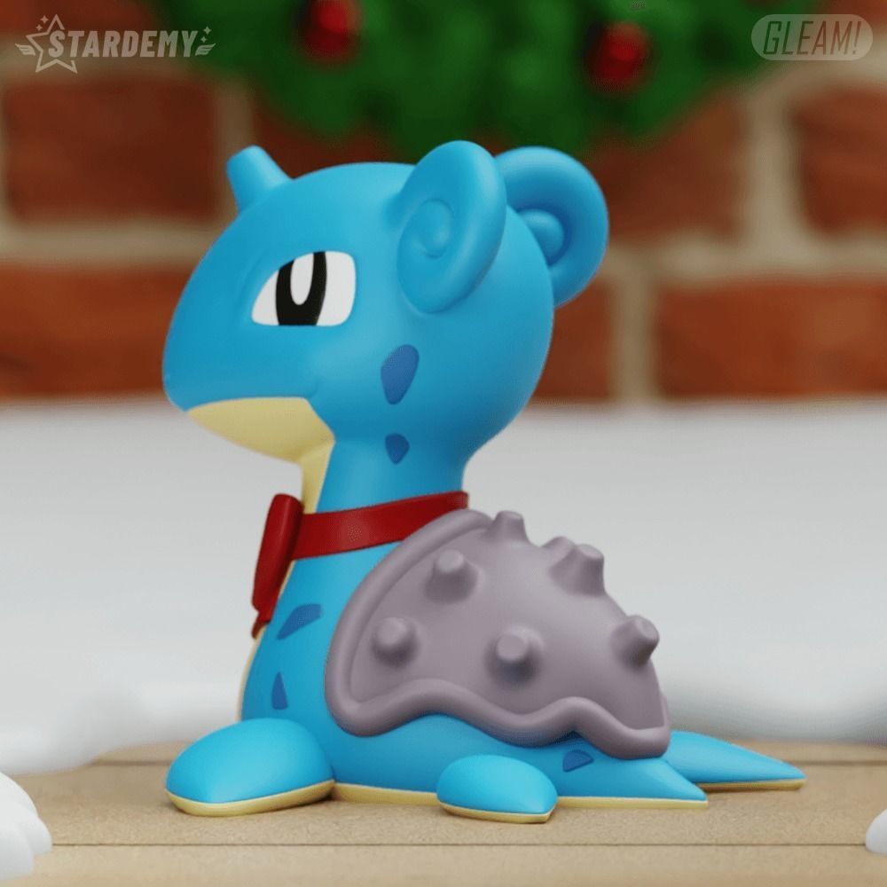 LAPRAS CHRISTMAS CHIBI ORNAMENT CHRISTMAS POKEMON 3D print model_6