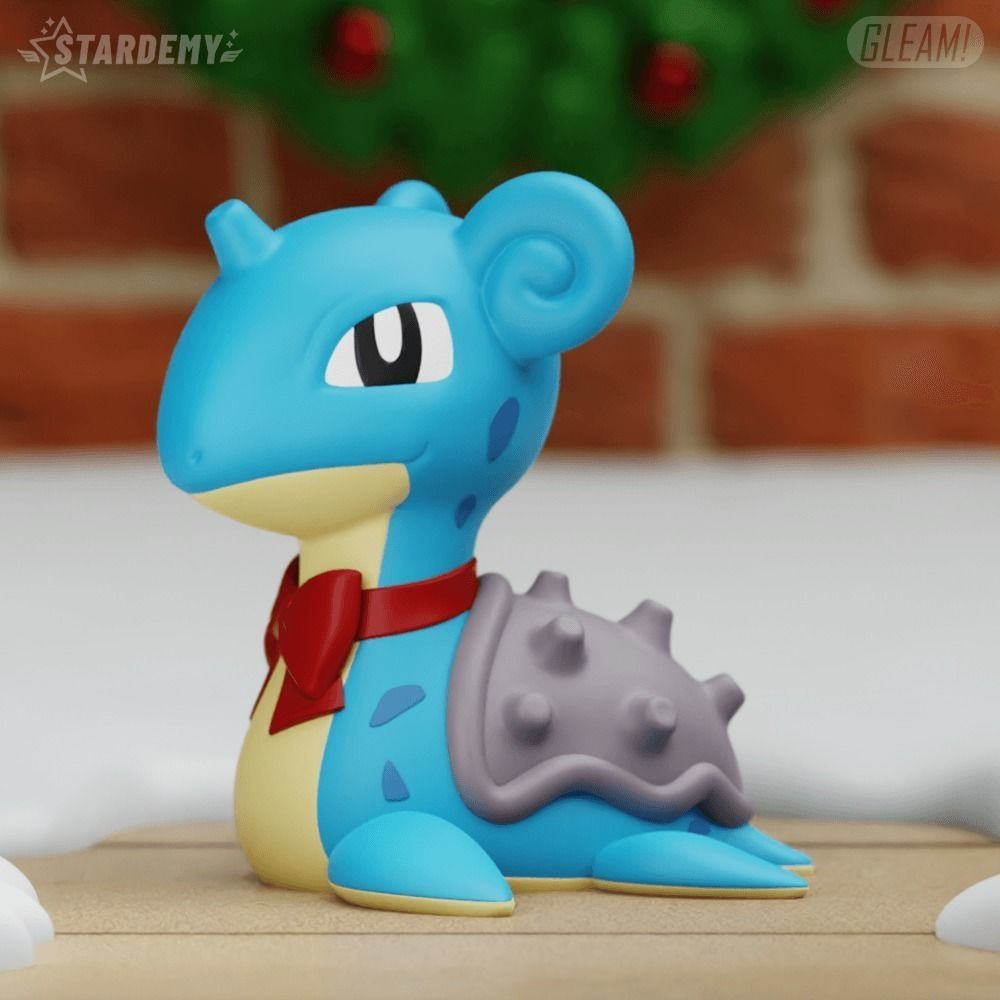 LAPRAS CHRISTMAS CHIBI ORNAMENT CHRISTMAS POKEMON 3D print model_5