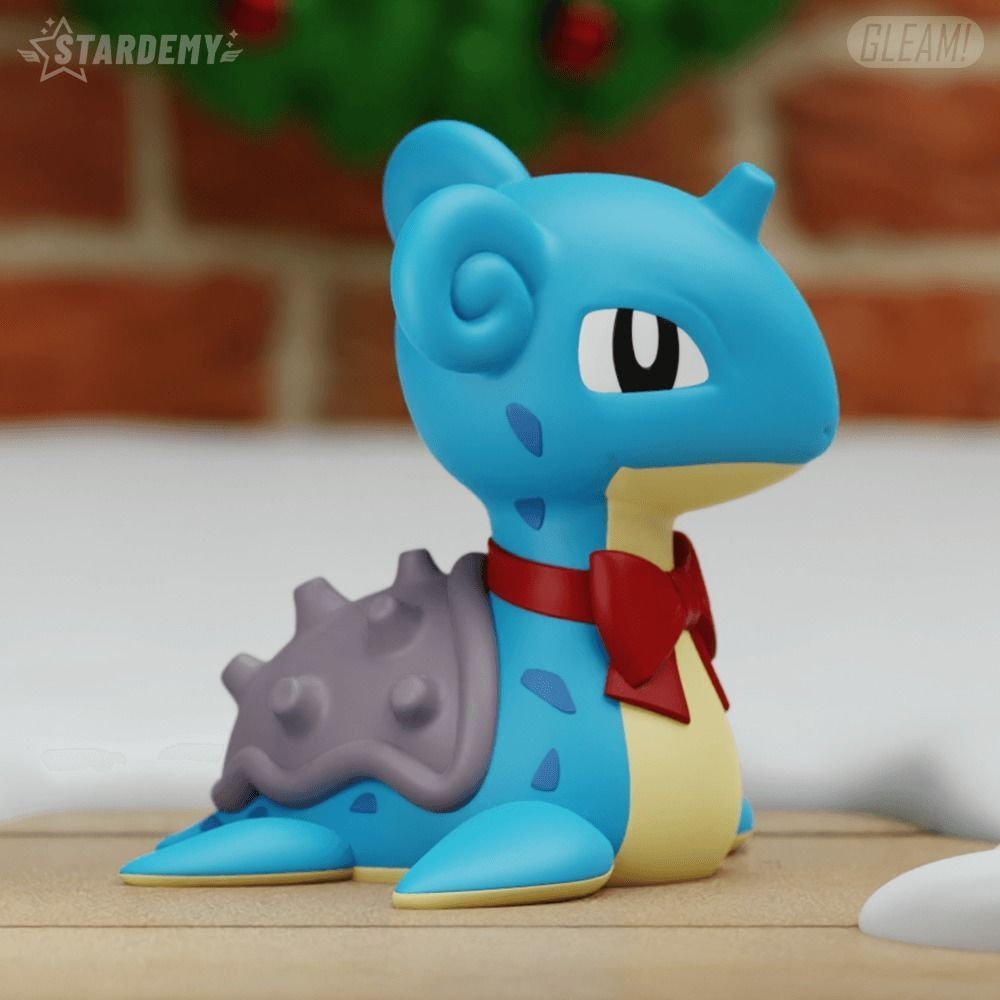 LAPRAS CHRISTMAS CHIBI ORNAMENT CHRISTMAS POKEMON 3D print model_7