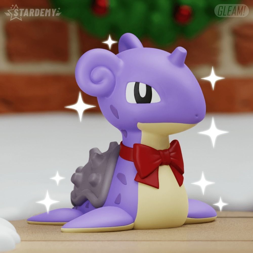 LAPRAS CHRISTMAS CHIBI ORNAMENT CHRISTMAS POKEMON 3D print model_4