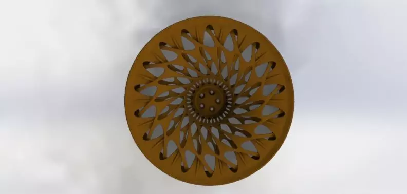 Organic Rim 3D print model_0