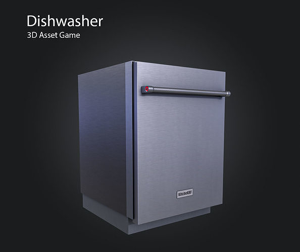  Dishwasher  Low-poly 3D model