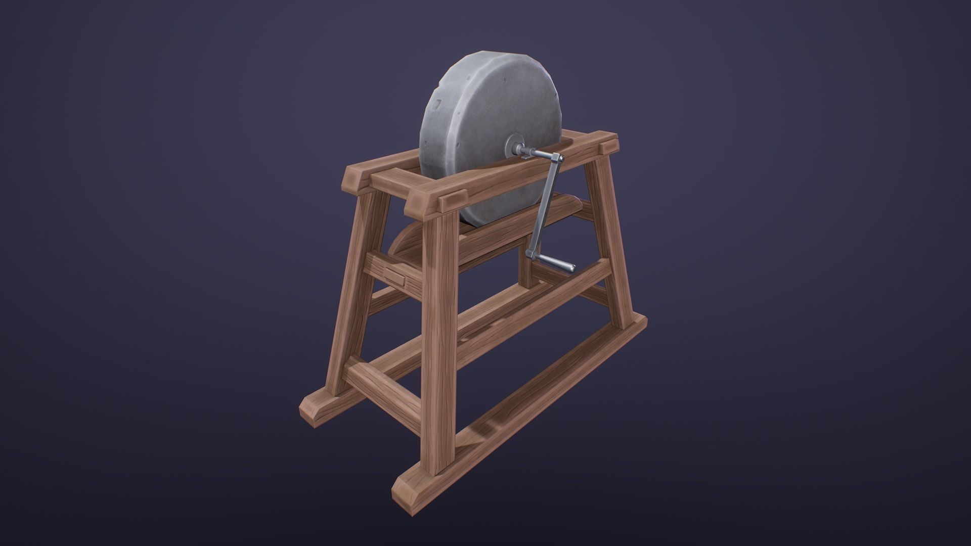 Stylized Blacksmith Tools Low-poly 3D model_3