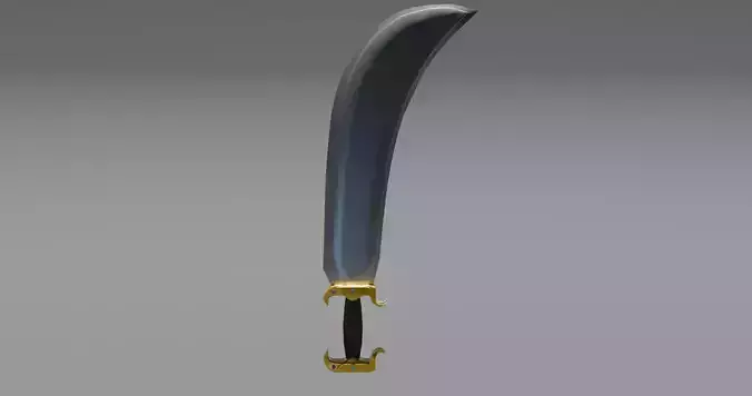 Stylised scimitar sword 