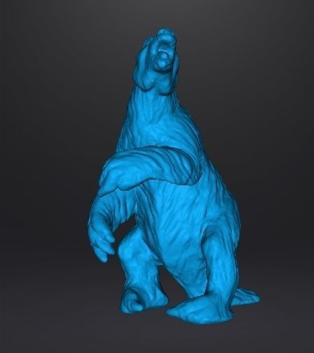 MEGATHERIUM REALISTIC FIGURE MINIATURE MODEL PREHISTORIC DND RPG 3D print model_7