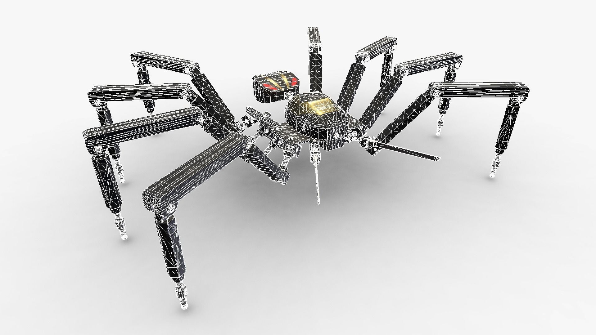 Spider Bot v2 Low-poly 3D model_12