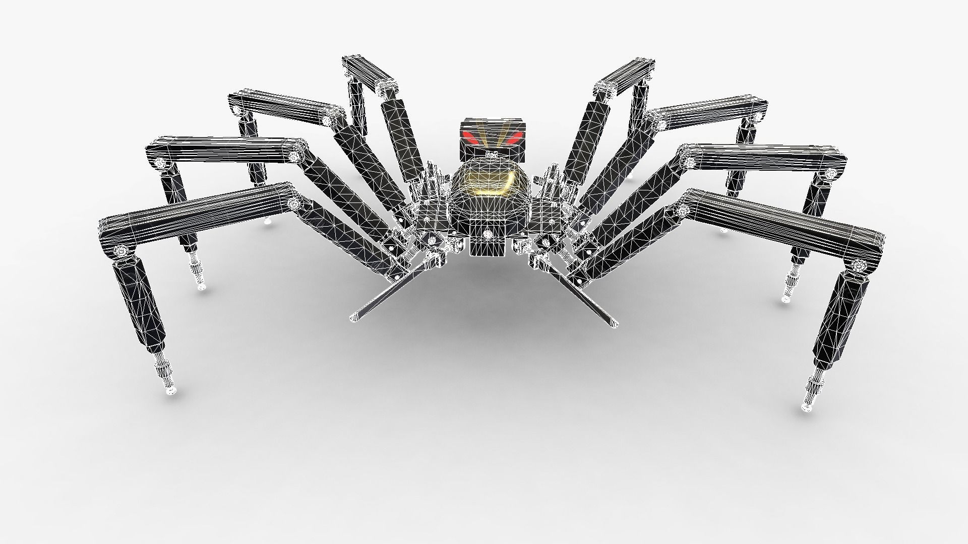Spider Bot v2 Low-poly 3D model_11