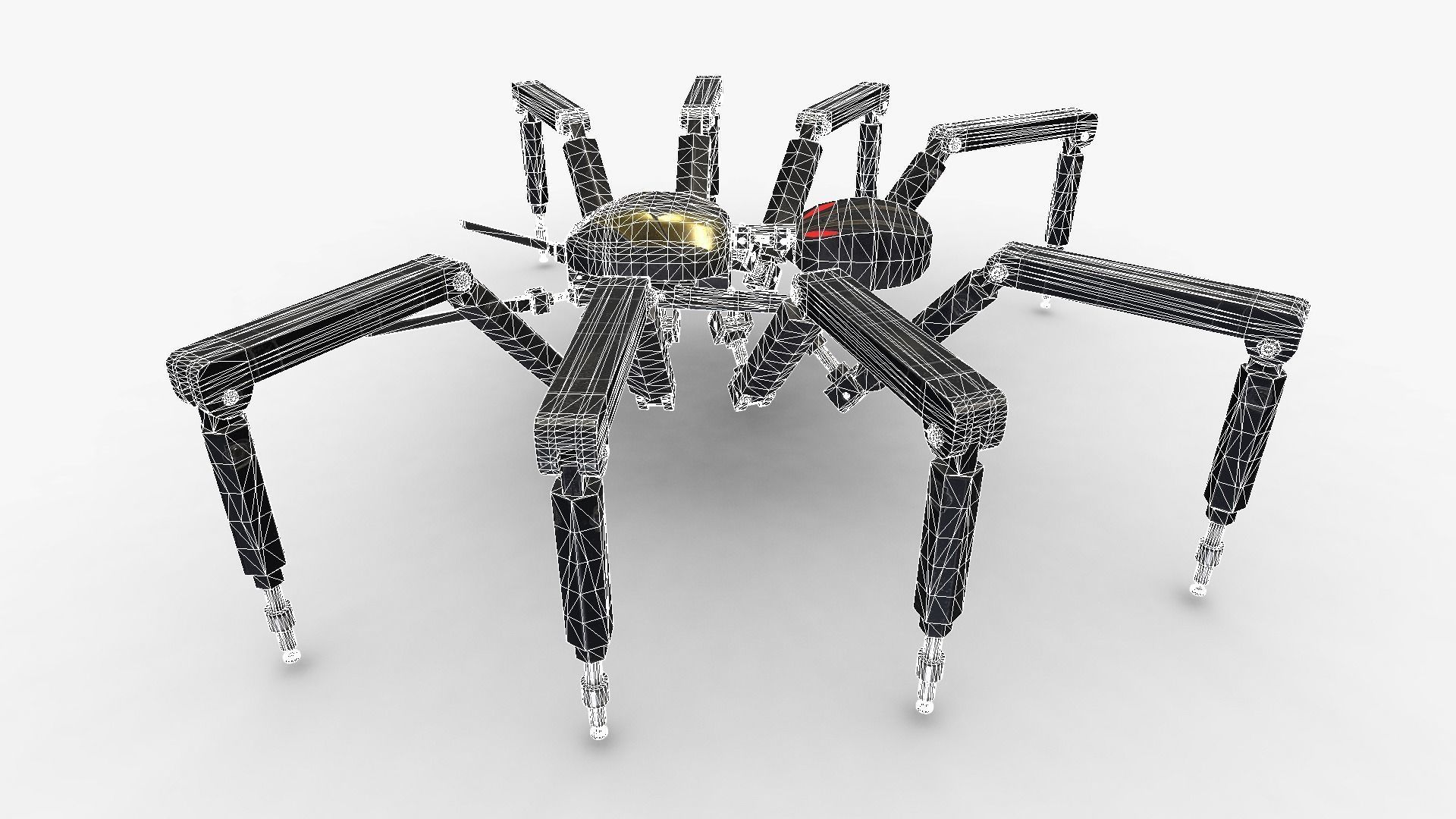 Spider Bot v2 Low-poly 3D model_19