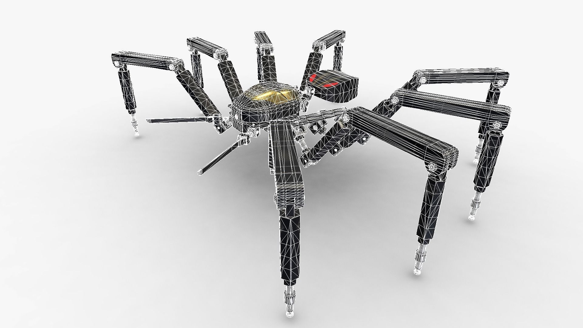 Spider Bot v2 Low-poly 3D model_20