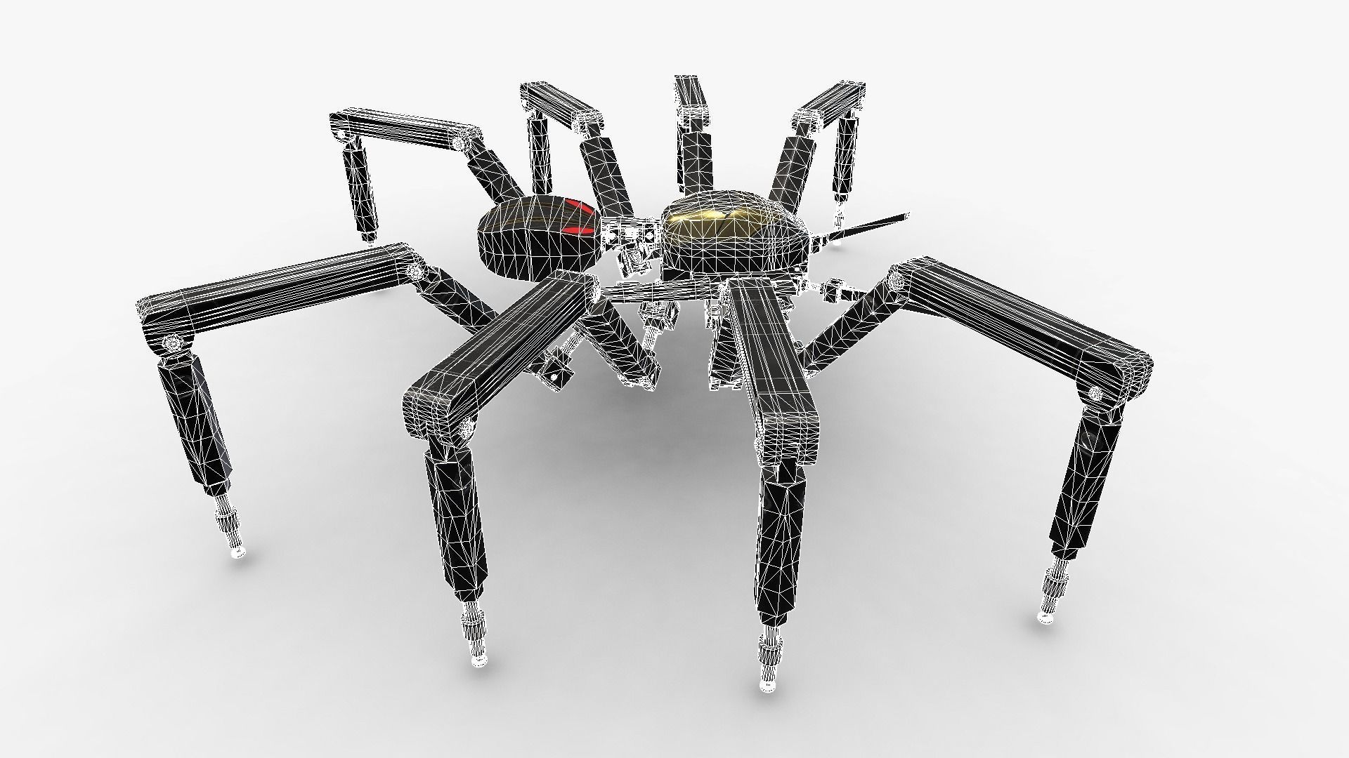 Spider Bot v2 Low-poly 3D model_14