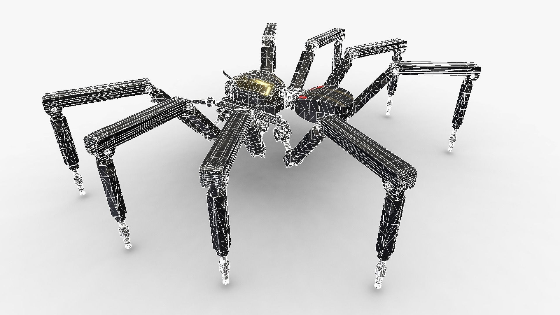 Spider Bot v2 Low-poly 3D model_18