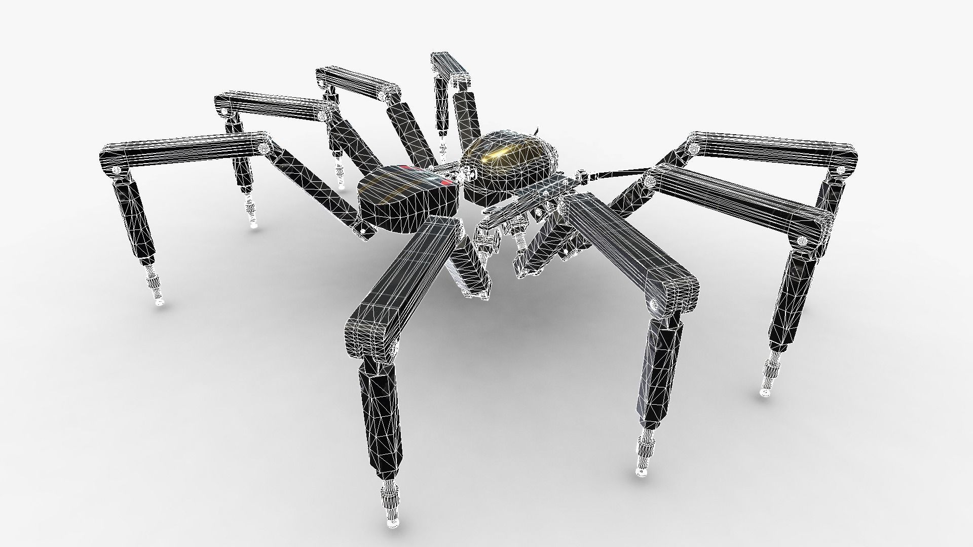 Spider Bot v2 Low-poly 3D model_15