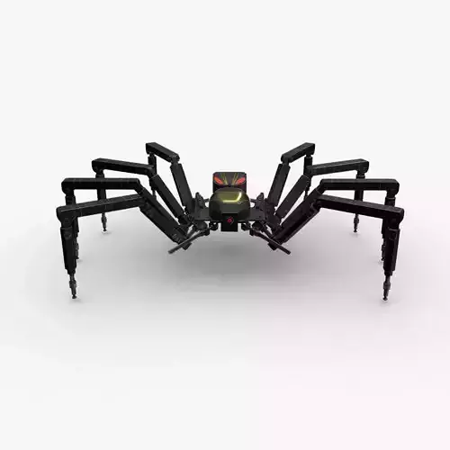Spider Bot v2 Low-poly 3D model
