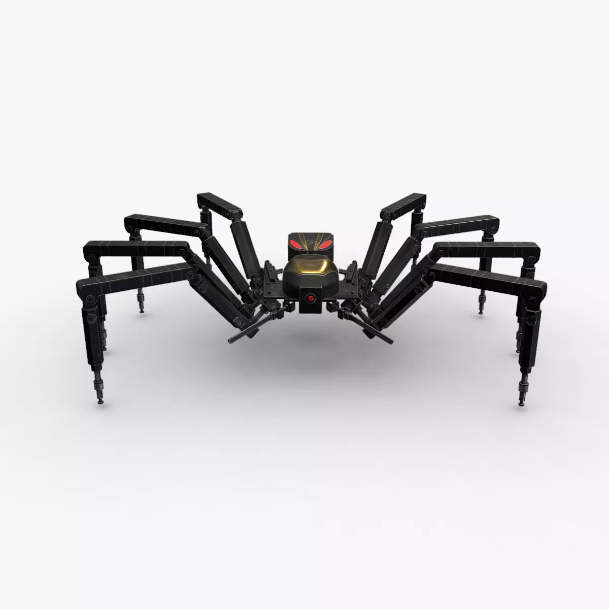 Spider Bot v2 Low-poly 3D model_0