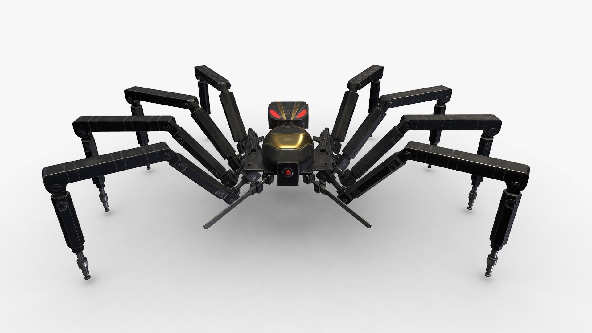 Spider Bot v2 Low-poly 3D model_3