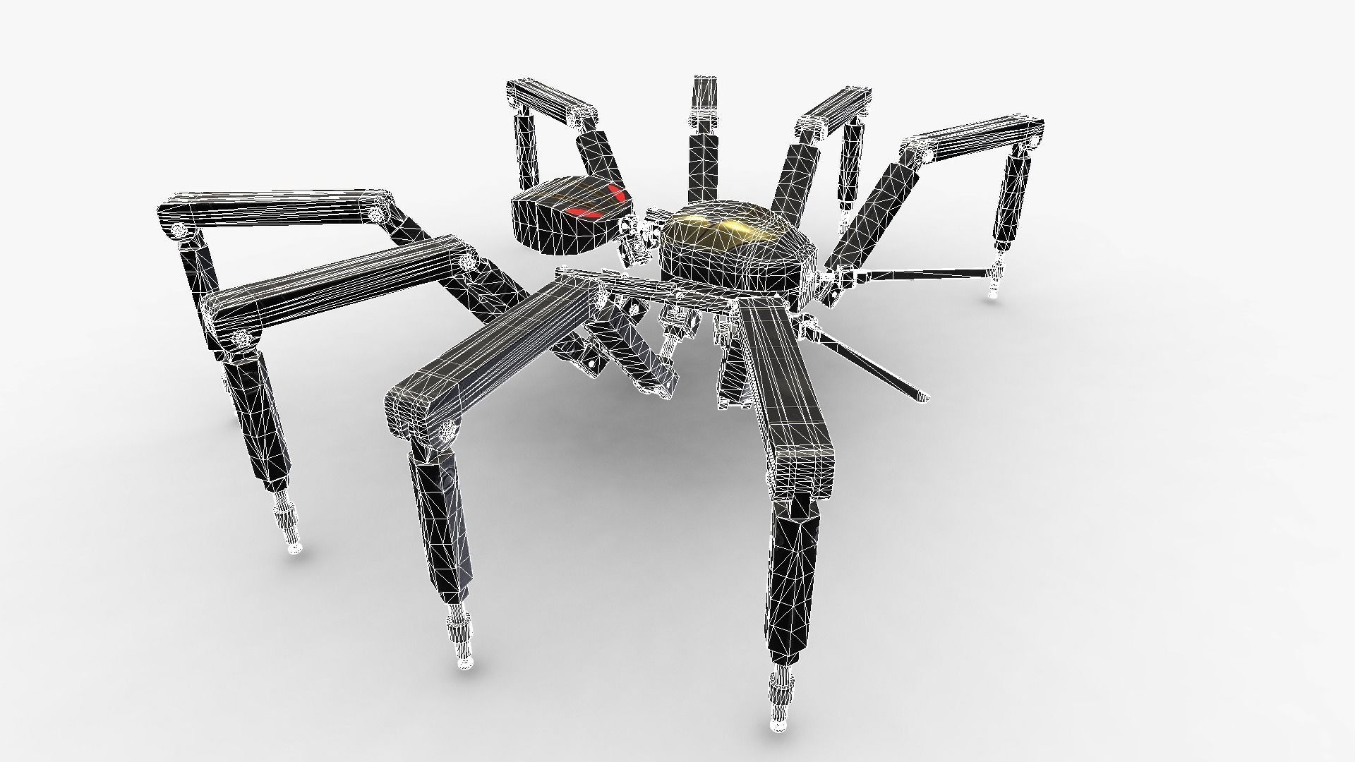 Spider Bot v2 Low-poly 3D model_13