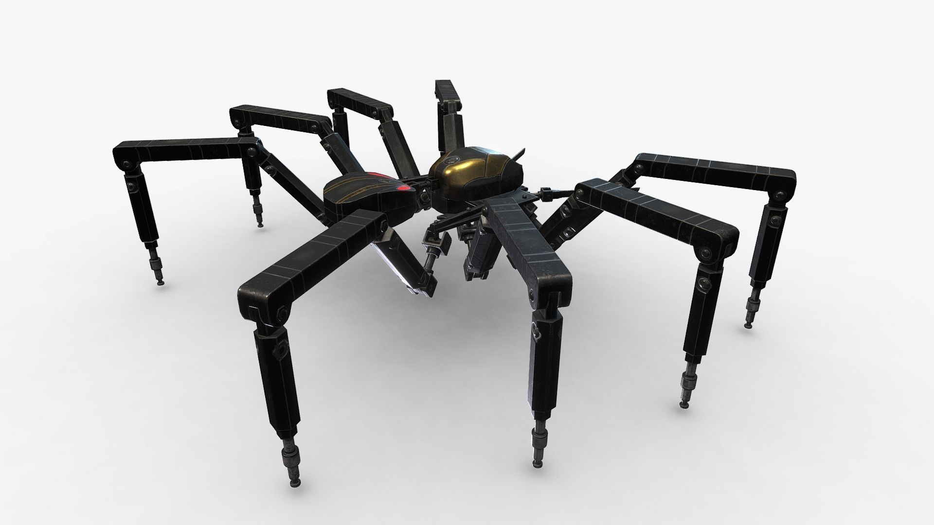 Spider Bot v2 Low-poly 3D model_6