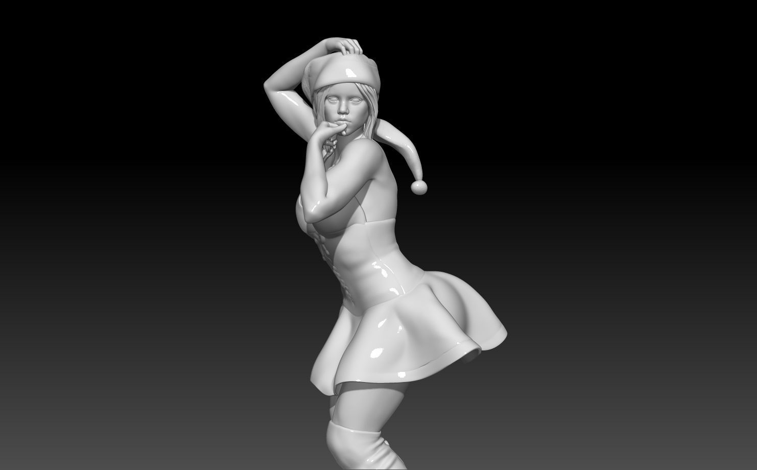 Miercoles  santa helper 3D print model_1