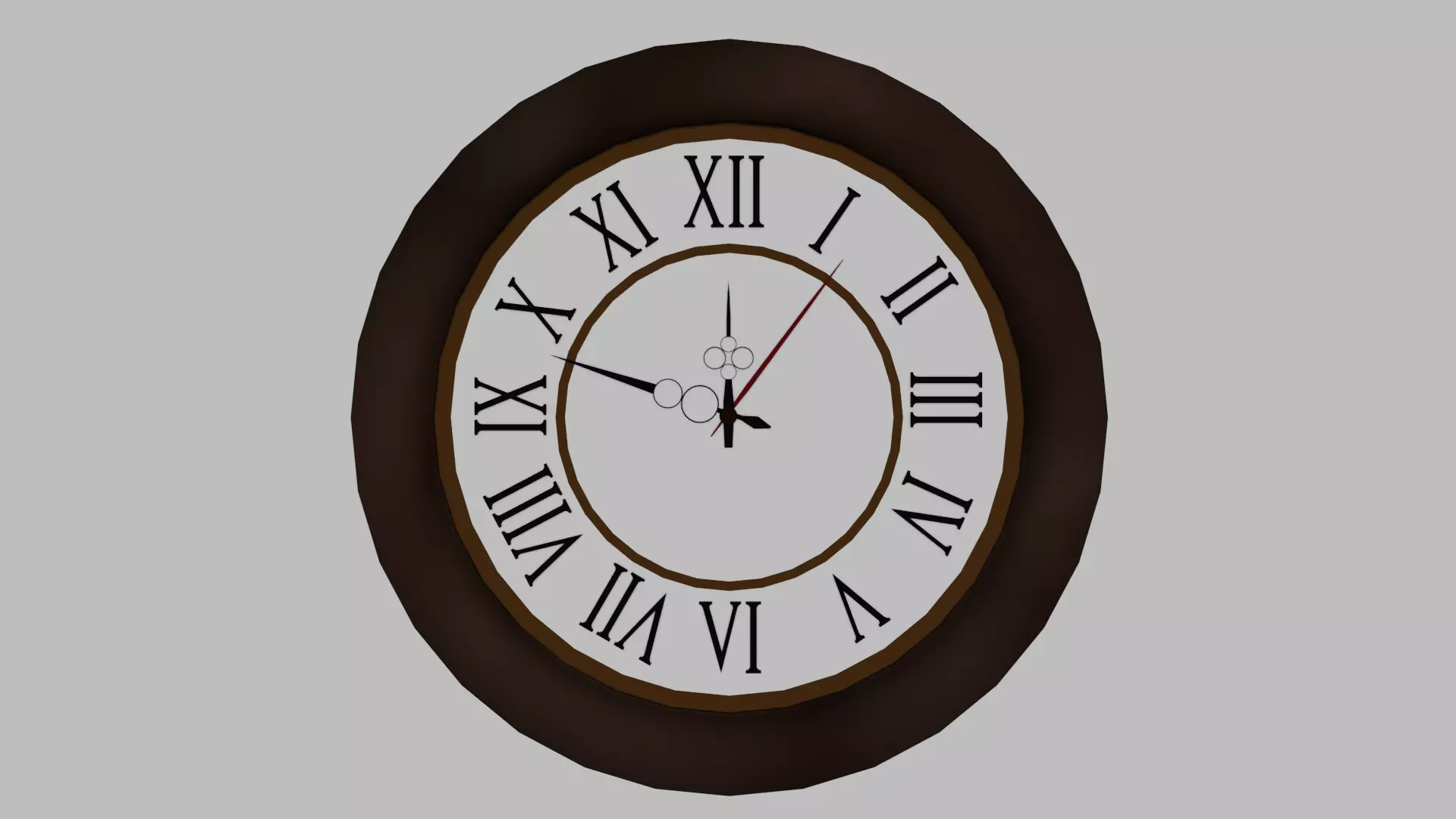 reloj Low-poly 3D model_0