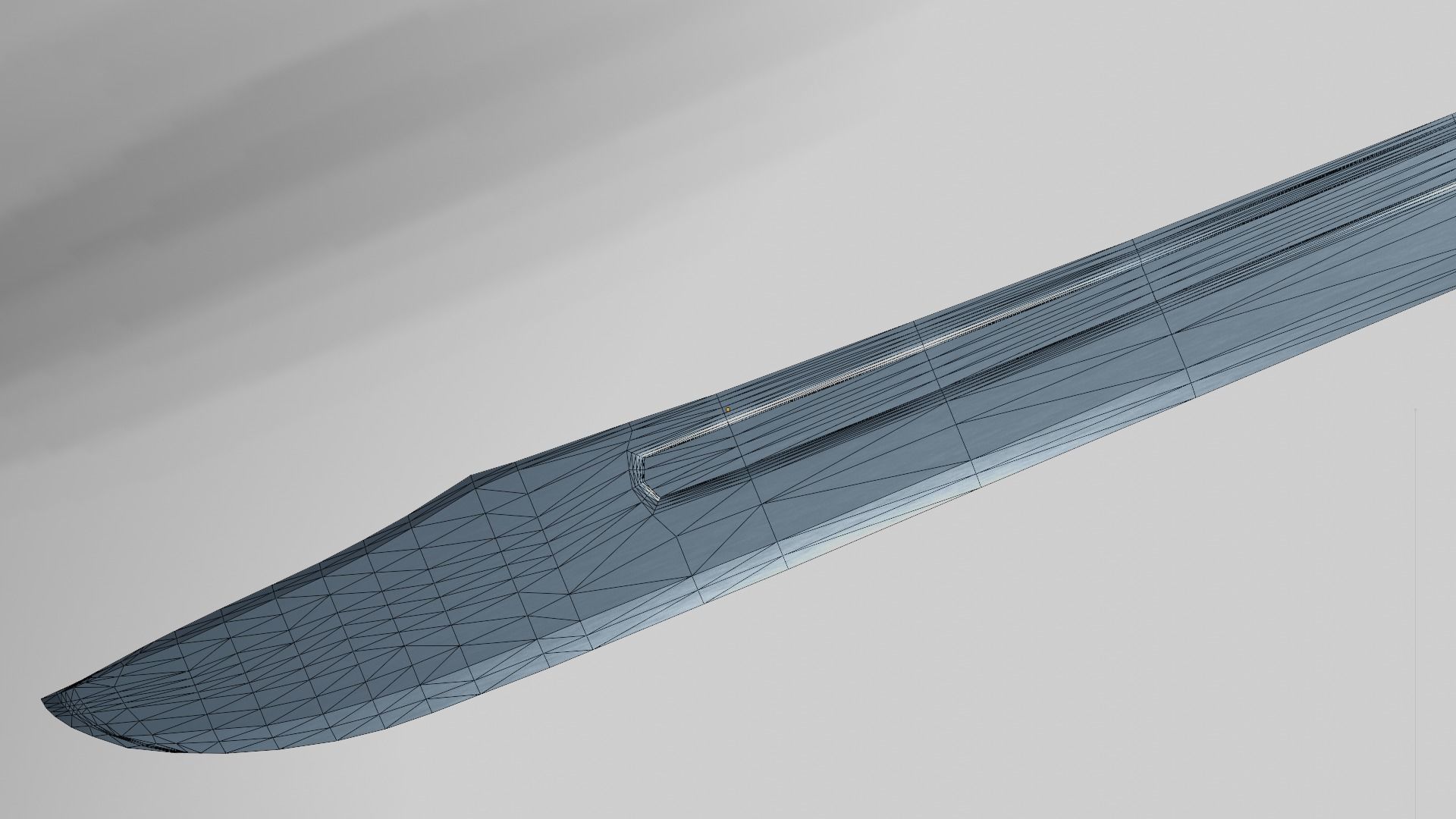 Grossmesser sword with Gladius handle Low-poly 3D model_11